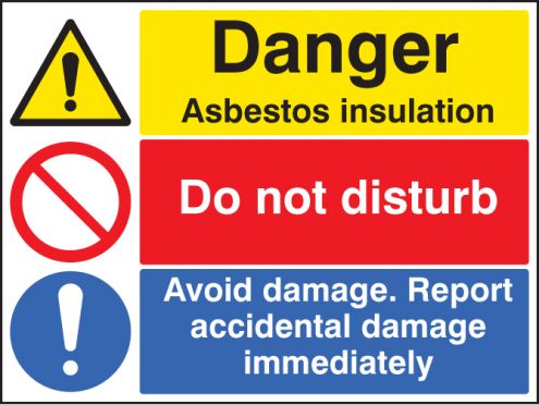 Asbestos Report Immediately Sign