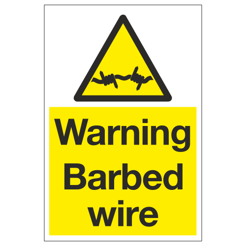 Barbed Wire Sign
